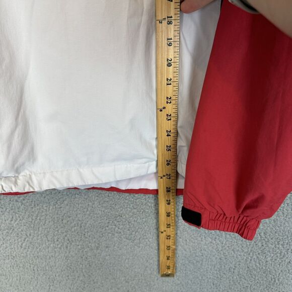 Footjoy Jacket Mens M White Red 1/4 Zip Pullover Golf Stretch‎ Windbreaker - Picture 6 of 8